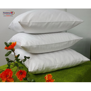 Hotelkissenbezug gestreift 50x70 cm Satindamast