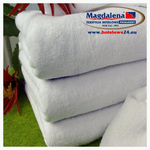 LUKRECJA Weißes Hotelhandtuch Gr. 500 / m2, Größe 100x150 cm