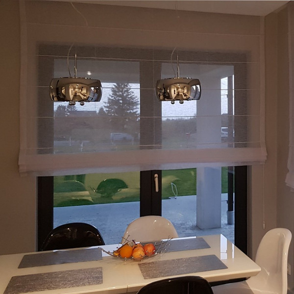 MAG 327 Roleta rzymska transparentna do kuchni w rozm. 110x250 cm