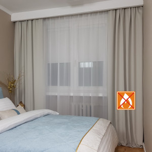 Zugelassener Hotelvorhang, Größe 90x245 cm SKY101 / 1 / FR