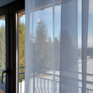 Flammhemmender Voile mit Blei FRE, Höhe 300 cm